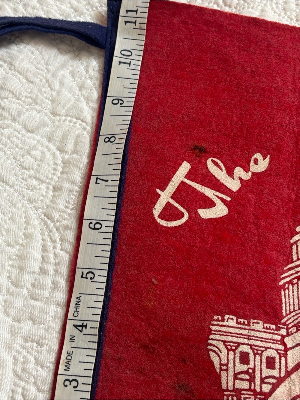 Vintage Washington Senators baseball souvenir red felt pennant capital graphics - Picture 10 of 11